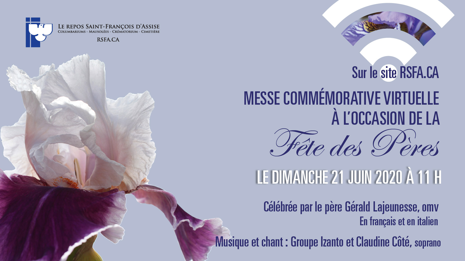 Messe commémorative virtuelle à l’occasion de la fête des Pères