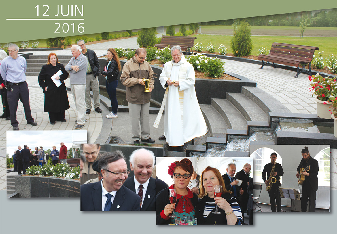 Cérémonie de bénédiction et d'inauguration du jardin du souvenir