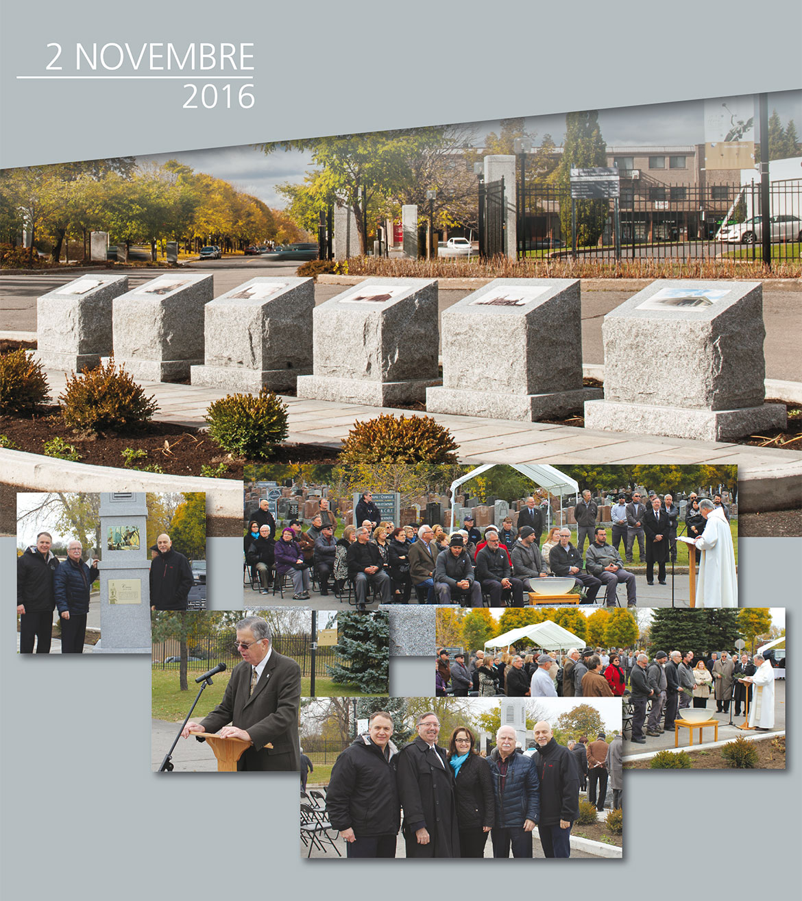 Bénédiction du site commémoratif dédié à la paroisse Saint-François-d'Assise